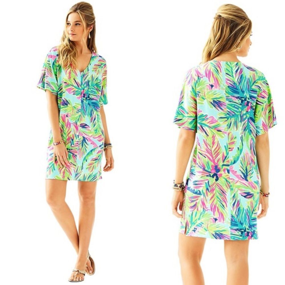Lilly Pulitzer Island Time Lindley Caftan Dress